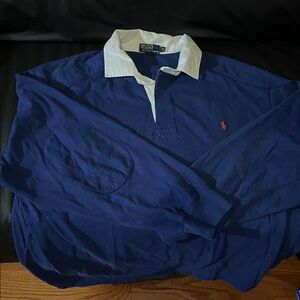 Ralph Lauren Navy and White Polo Shirt